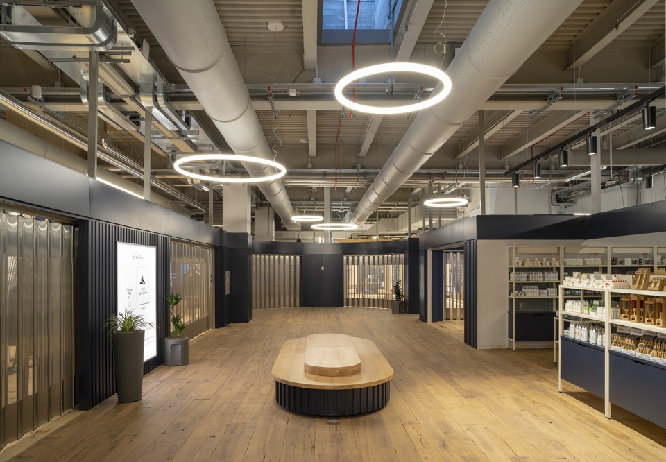 green pea retail park by acc naturale architettura negozio blu architetti