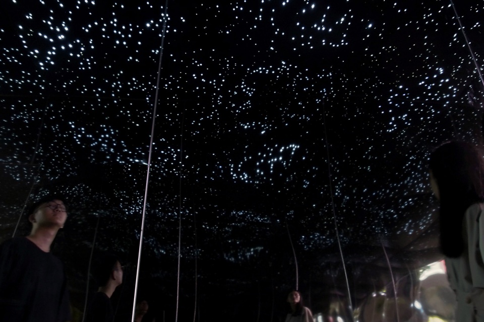Fiber Optic Starry Alley in the Urban Village ATELIER XI