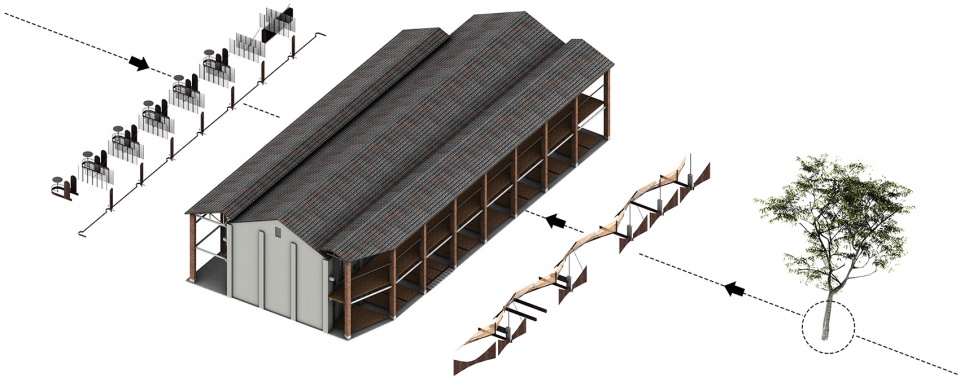 historical building reconstruction of moganshan silkworm breeding farm china by lzad architects edge architects funconn design
