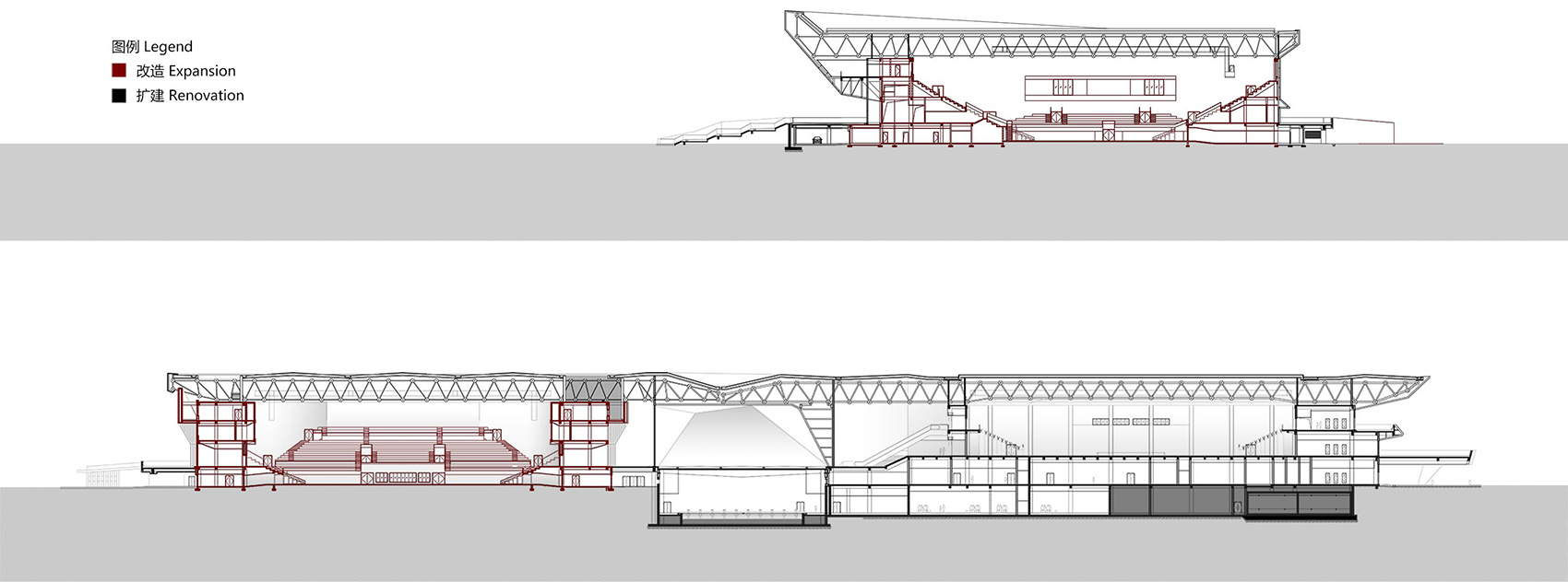 taiyuan binhe sports center expansion and renovation china by china architecture design research group