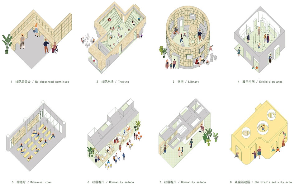Cultural Activity Center of Beijing Guang an men nei Community by MAT