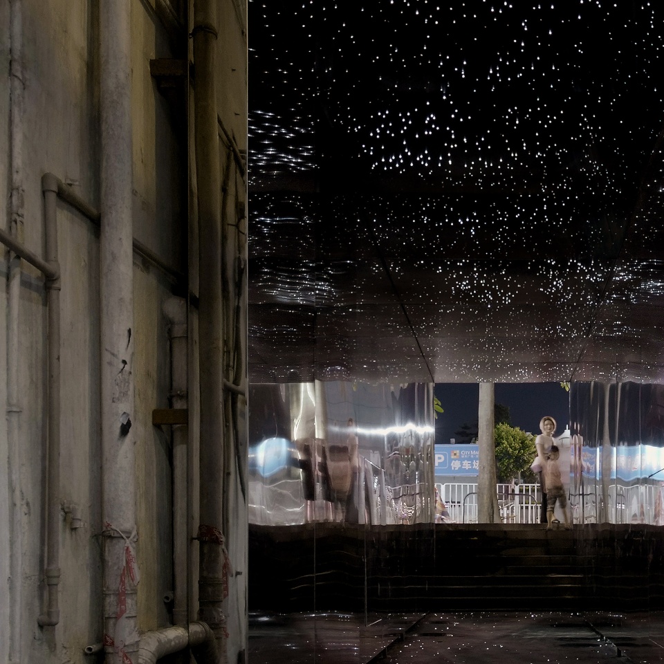 Fiber Optic Starry Alley in the Urban Village ATELIER XI