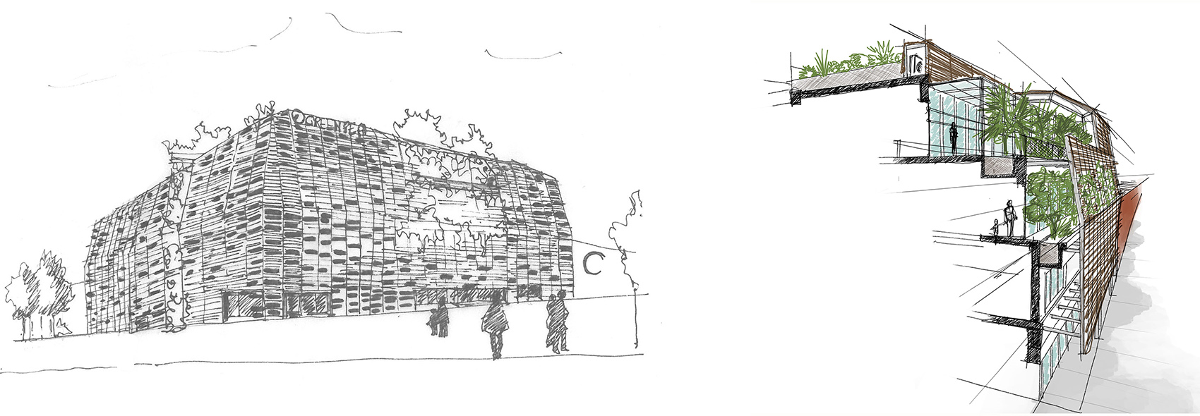 green pea retail park by acc naturale architettura negozio blu architetti