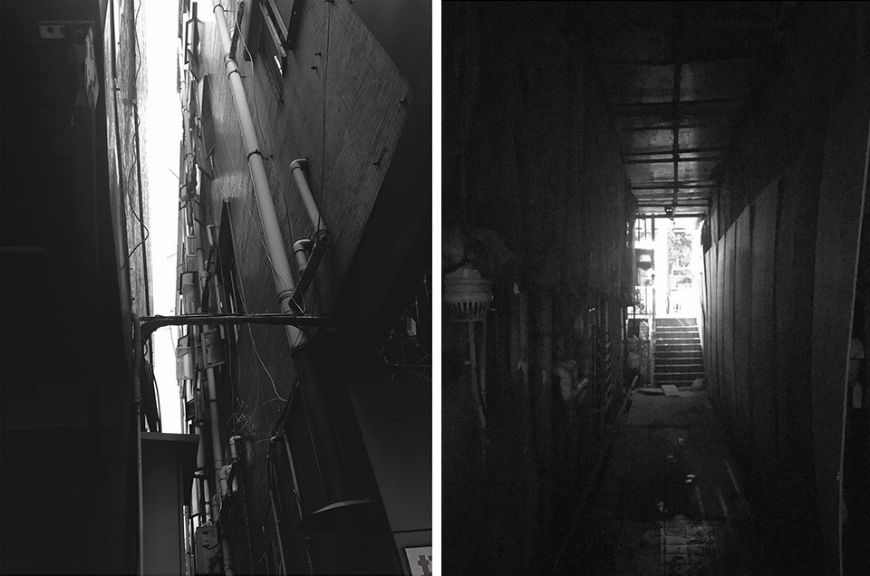 a Fiber Optic Starry Alley in the Urban Village ATELIER XI