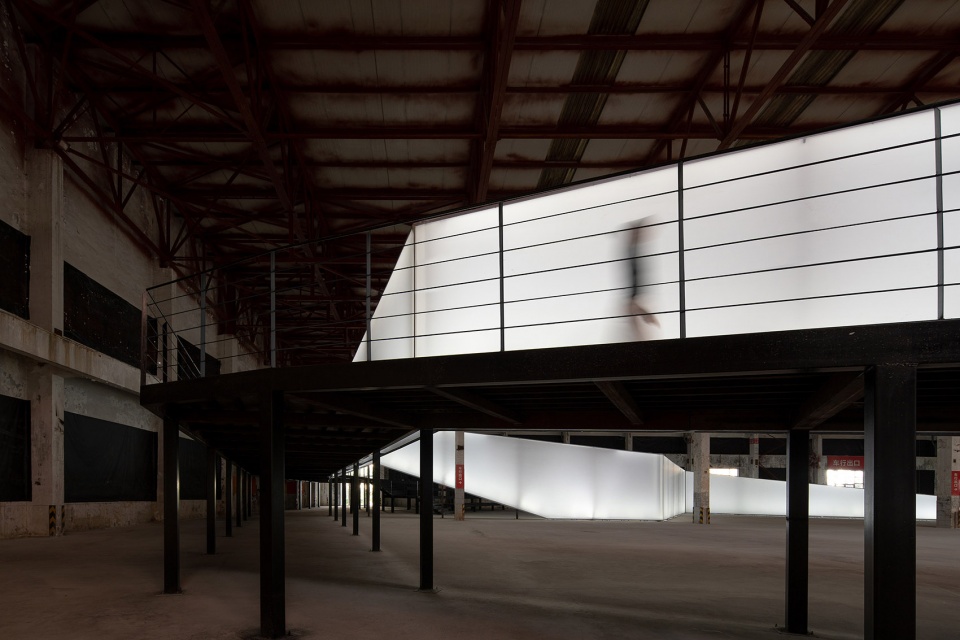 folded time light line 2019 uabb exhibition hall by atelier xi