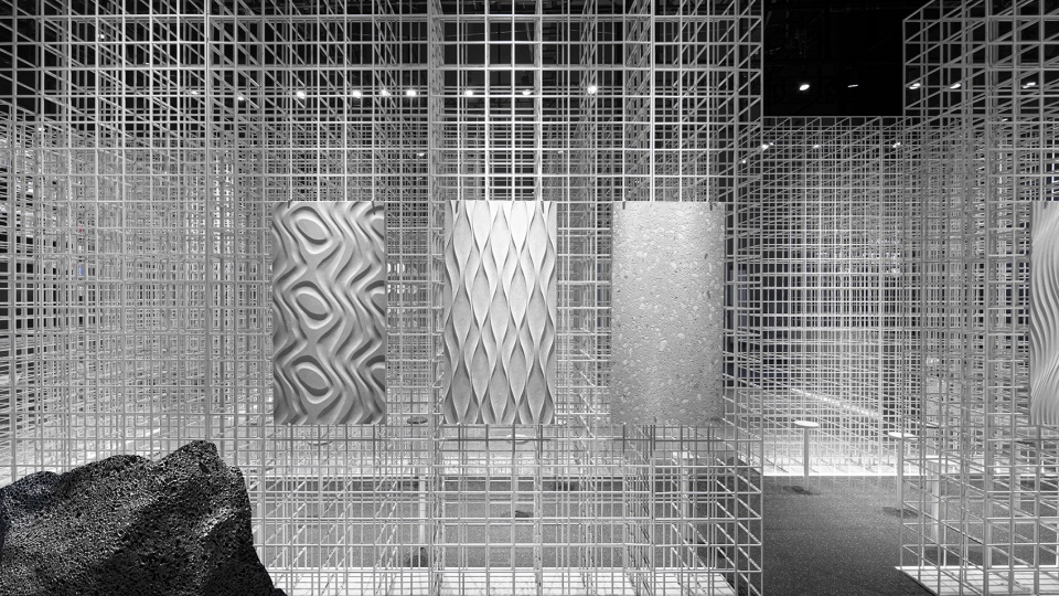 signtone marble pavilion 2020 guangzhou design week china by cc design