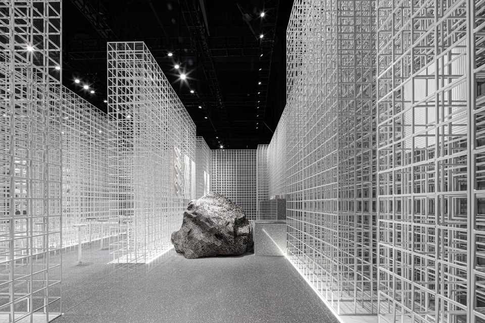signtone marble pavilion 2020 guangzhou design week china by cc design