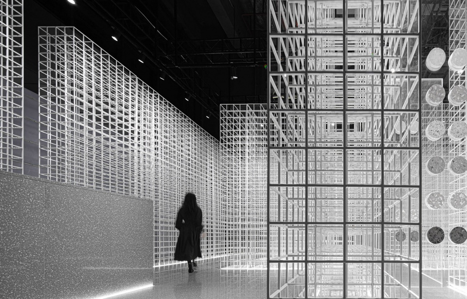 signtone marble pavilion 2020 guangzhou design week china by cc design