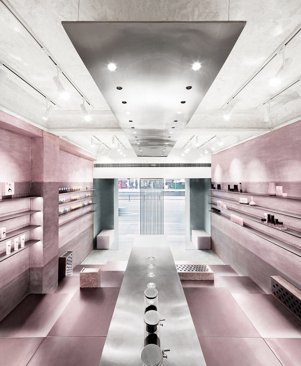 cosmetea store china by nax architects