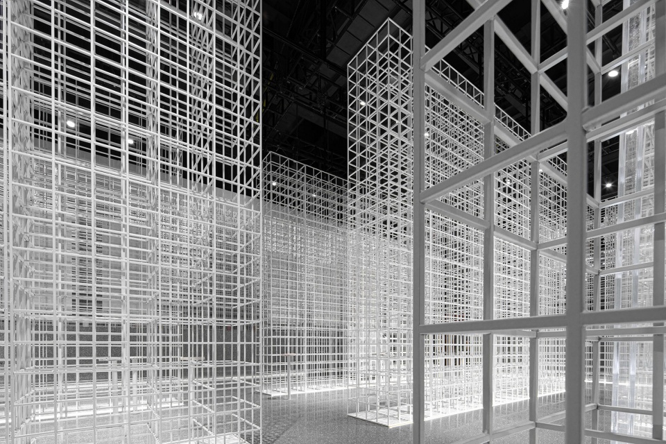 signtone marble pavilion 2020 guangzhou design week china by cc design