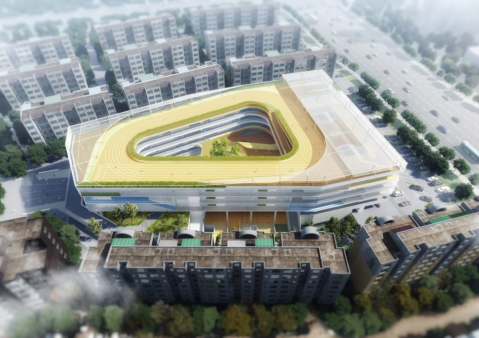 The Overlapped Campus Lianhua Primary School China by reMIX Studio