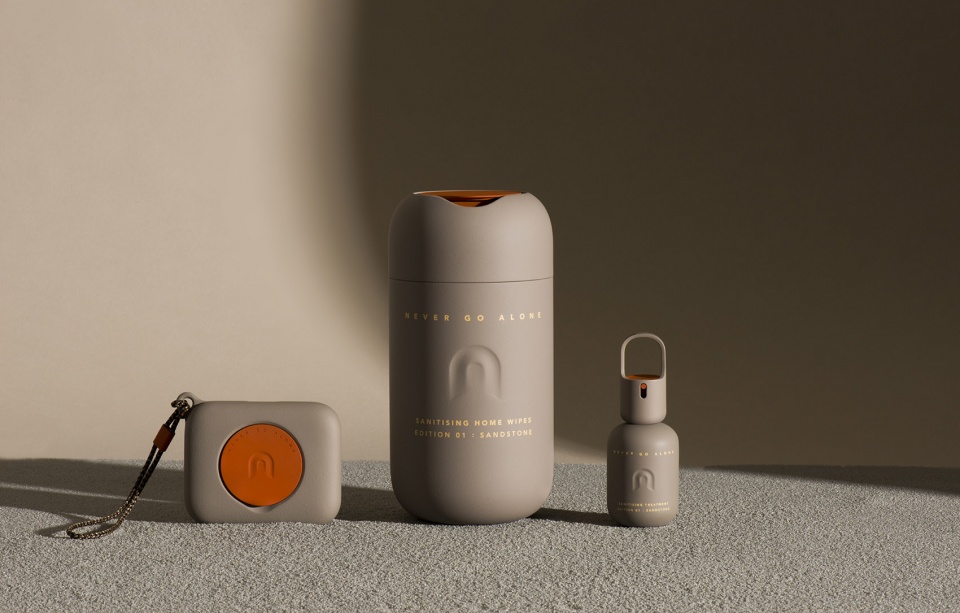 never go alone self care sanitisation products by layer