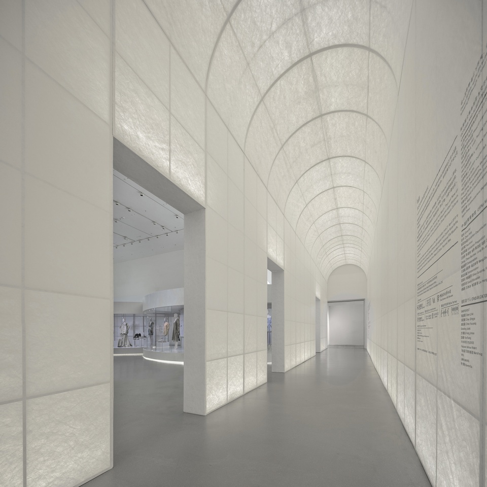 spatial design of the exhibition fashioned from nature co curated by the va and design society china by studio 10