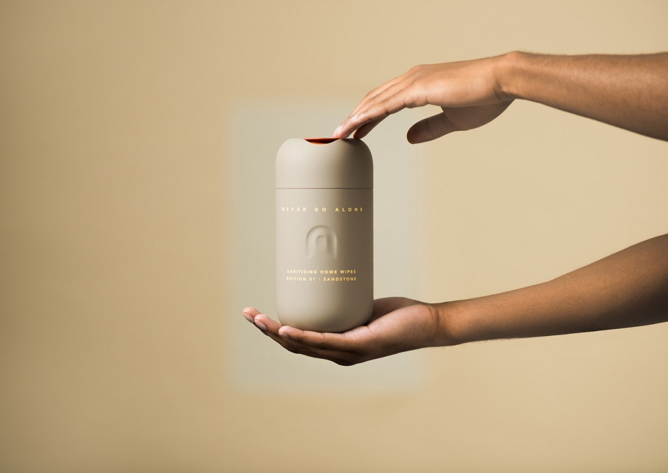 never go alone self care sanitisation products by layer