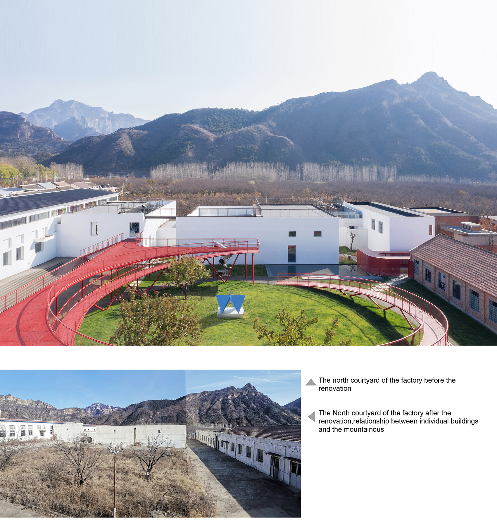 Youth Activity Center Renovated from Old Garment Plant, China by REDe