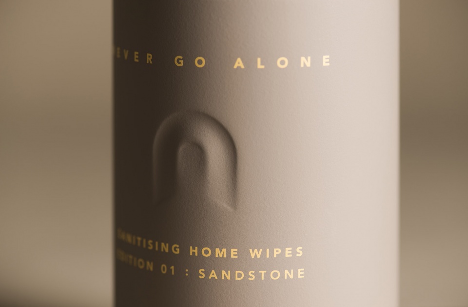 never go alone self care sanitisation products by layer