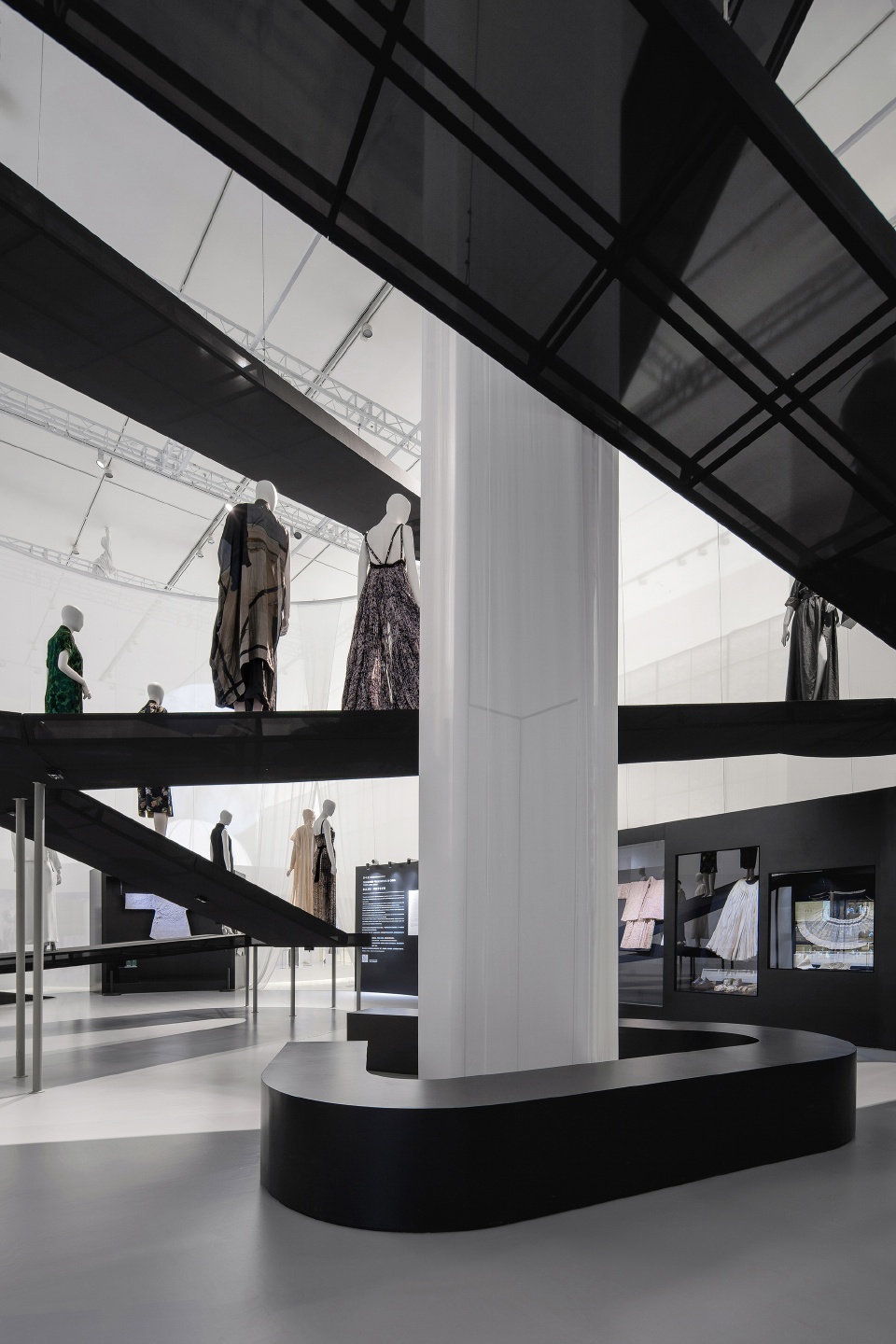 spatial design of the exhibition fashioned from nature co curated by the va and design society china by studio 10