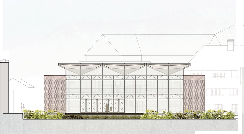 st marys calne library by woods bagot