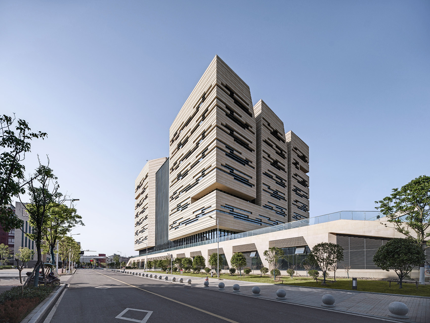 Library Of China University Of Geosciences Wuhan Future City Campus ...