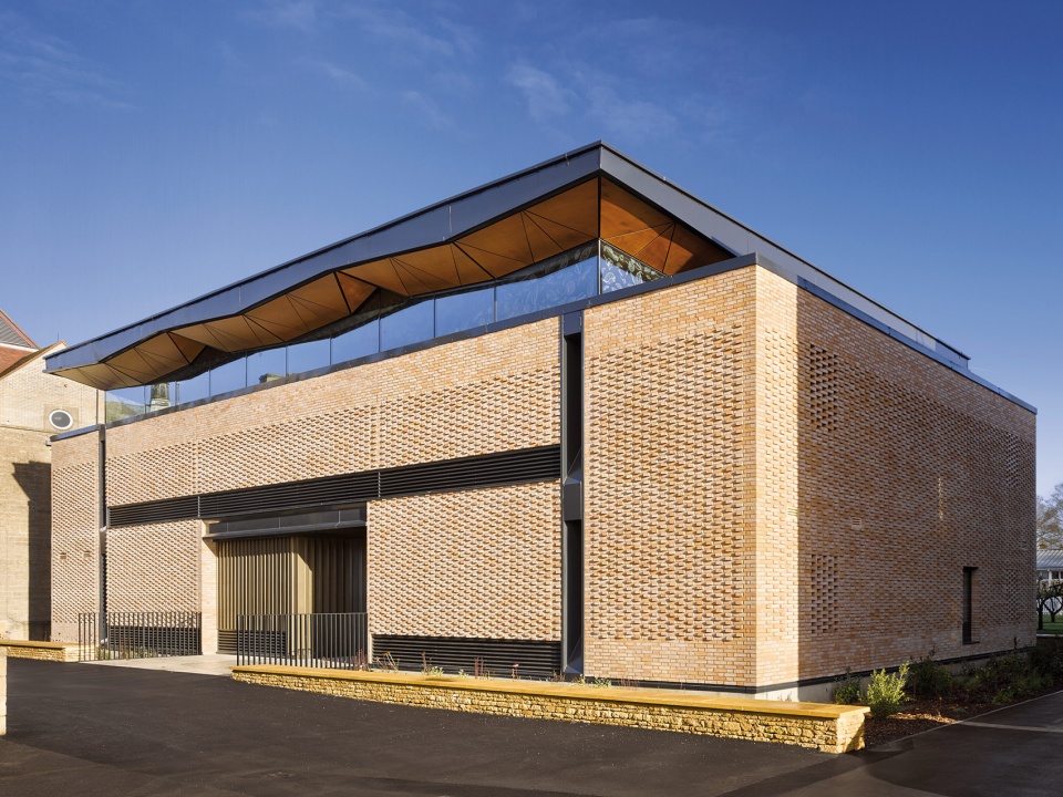 st marys calne library by woods bagot
