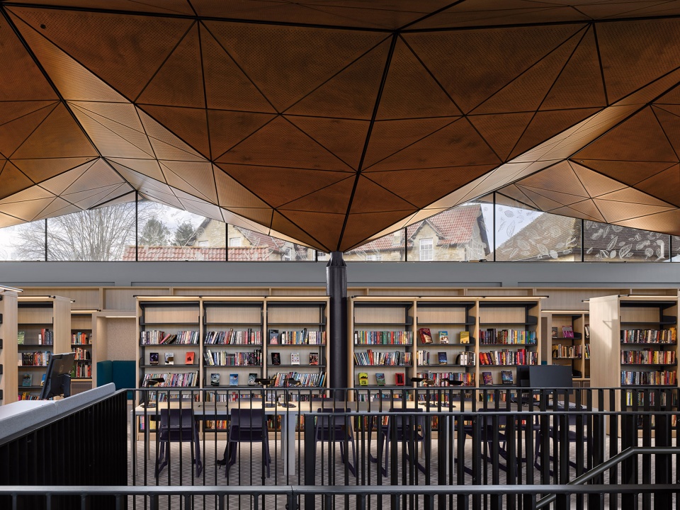 st marys calne library by woods bagot