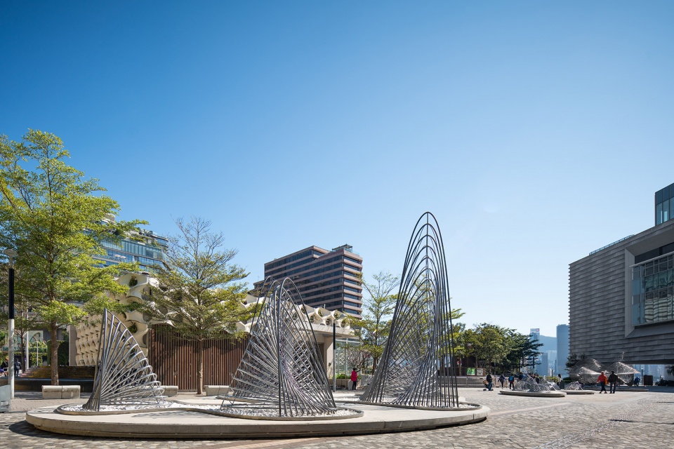 rediscovering landscape a public artwork trilogy for the reopening of hong kong museum of art by aaam architects