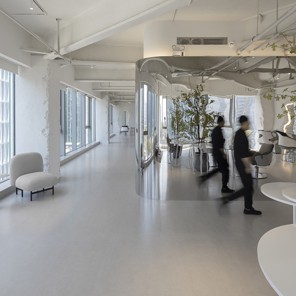 mirror cube ms·chic hair salon china by atelier right hub
