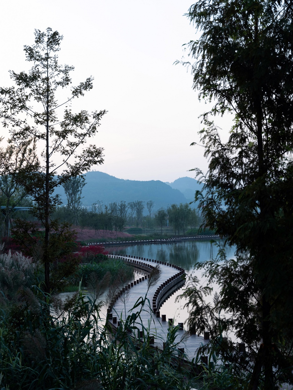 sichuan nanbu water city yuji island park china by blvd international
