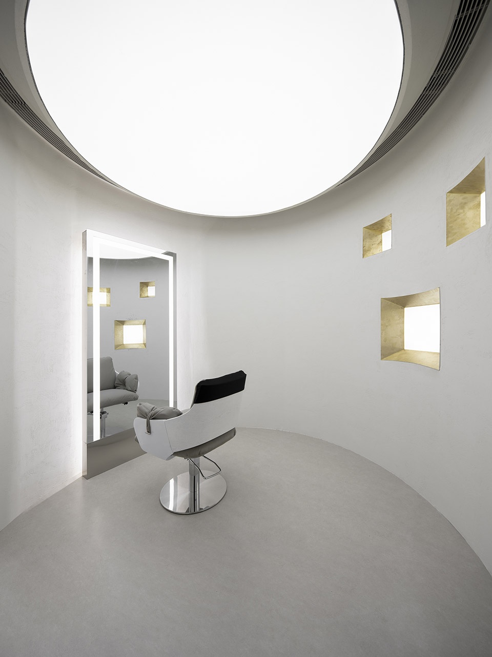mirror cube ms·chic hair salon china by atelier right hub