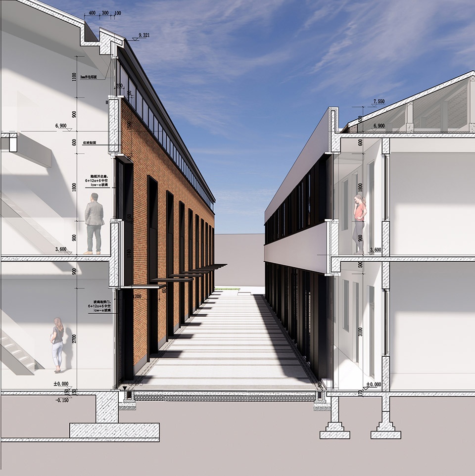 factory renovation of shanghai xiafei ribbon co ltd china by tongyi architects