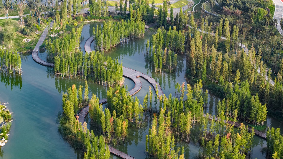 sichuan nanbu water city yuji island park china by blvd international