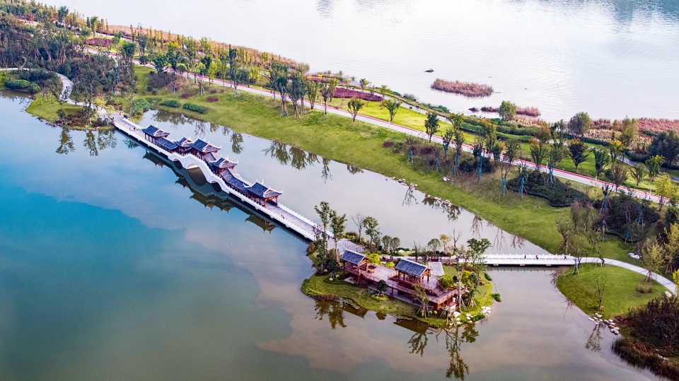 sichuan nanbu water city yuji island park china by blvd international