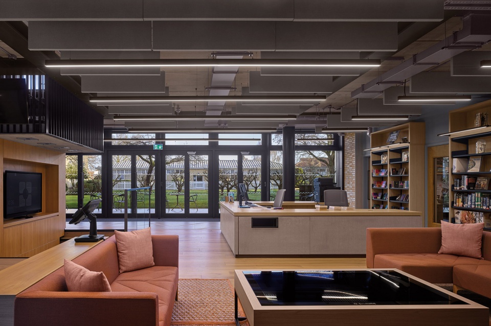 st marys calne library by woods bagot