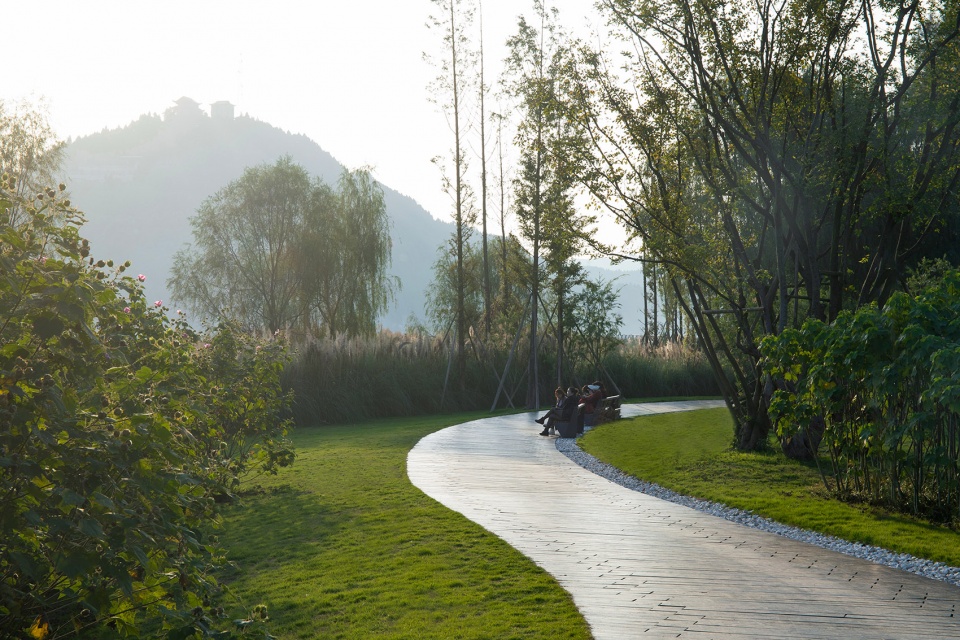 sichuan nanbu water city yuji island park china by blvd international