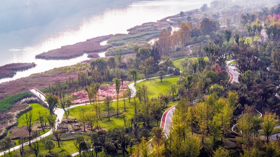sichuan nanbu water city yuji island park china by blvd international