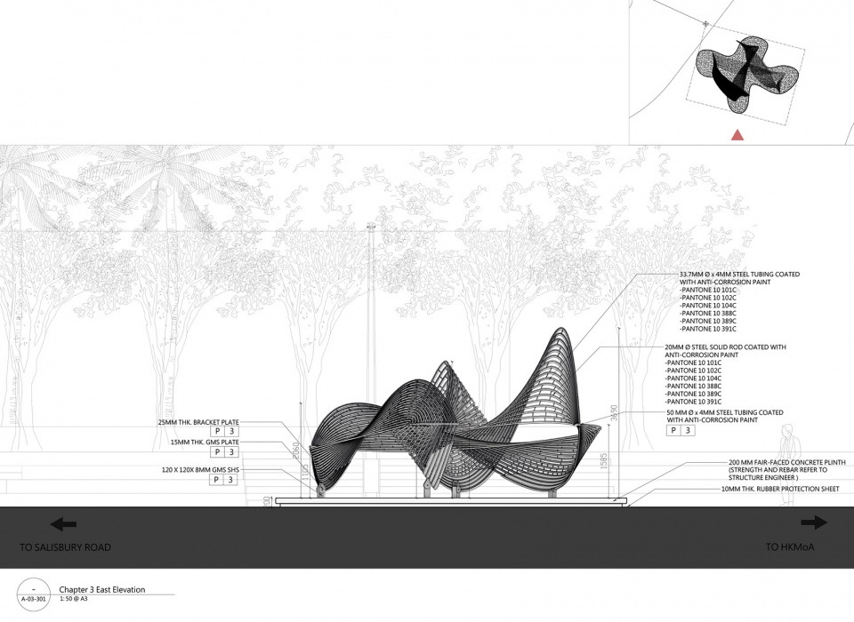 rediscovering landscape a public artwork trilogy for the reopening of hong kong museum of art by aaam architects