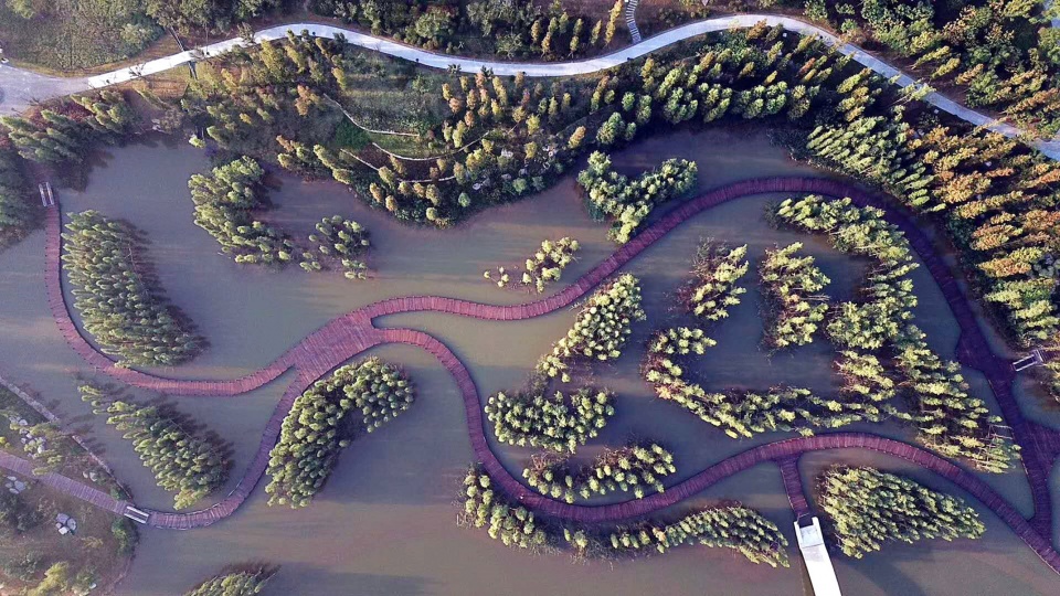 sichuan nanbu water city yuji island park china by blvd international