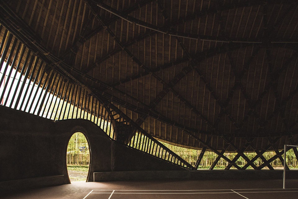kura kura badminton courts by ibuku studio jencquel