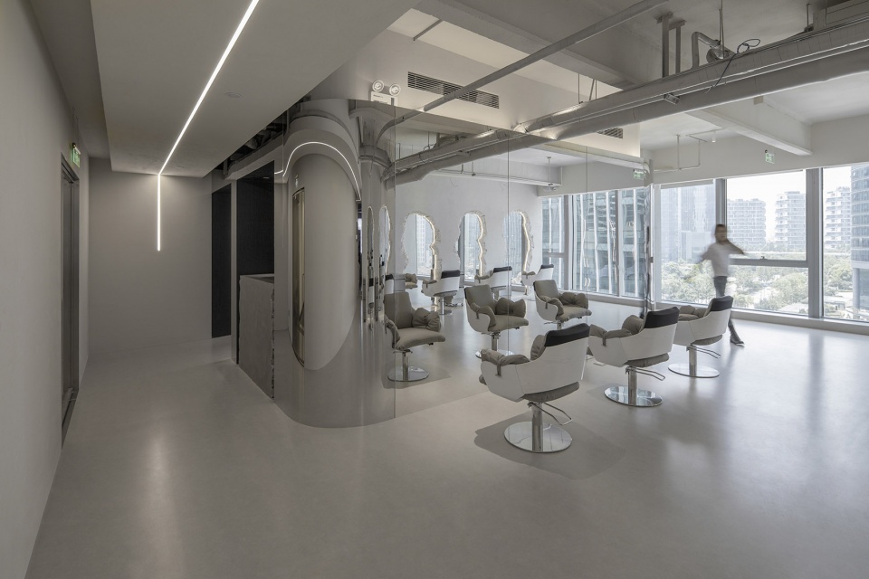 mirror cube ms·chic hair salon china by atelier right hub