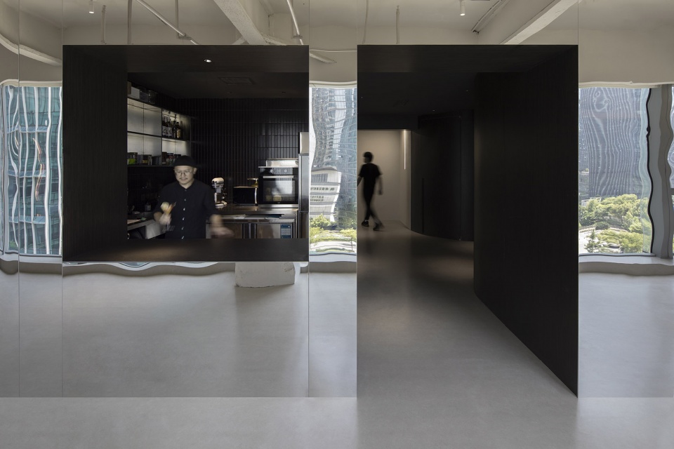 mirror cube ms·chic hair salon china by atelier right hub