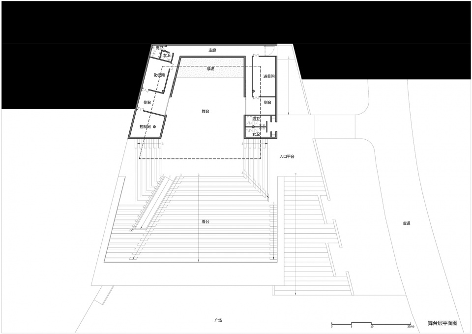 lianhuayan folk song theathre china by zeng qun architecture design studio