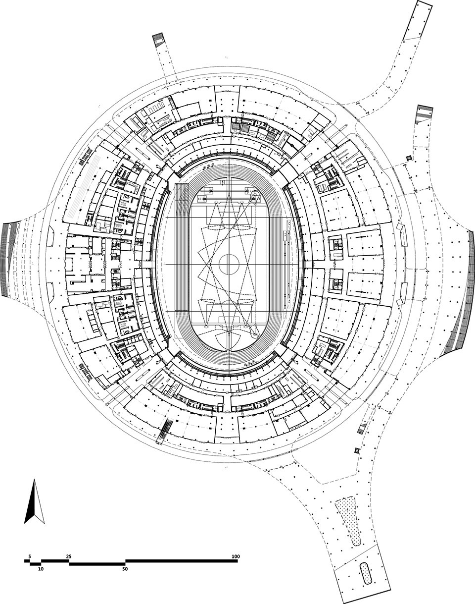 Master Plan and Main Stadium Design and Xi An Olympic Sports Center China by PTW