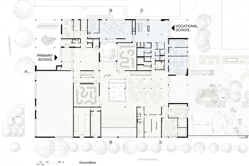 langenfeldgasse primary and vocational school by ppag architects