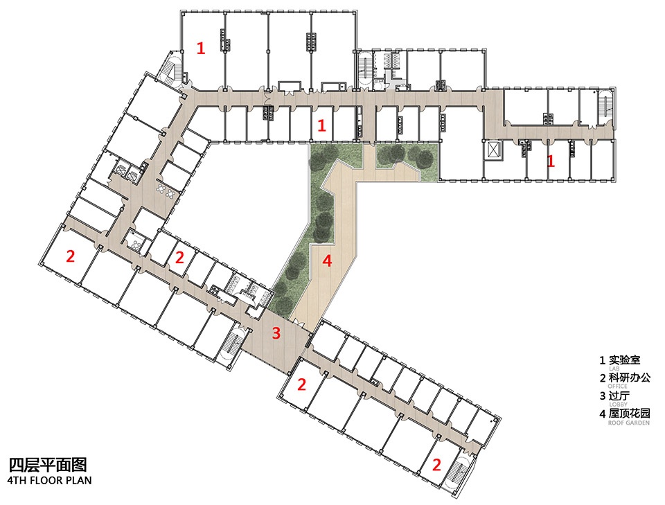 3D garden School of Environmental Studies building by TJAD