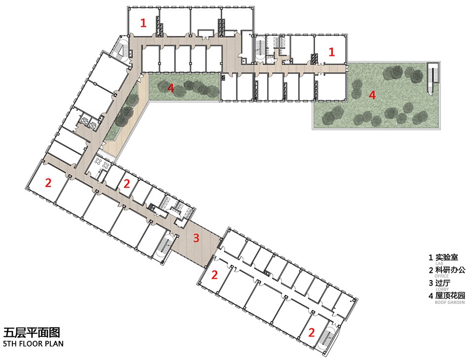 3D garden School of Environmental Studies building by TJAD