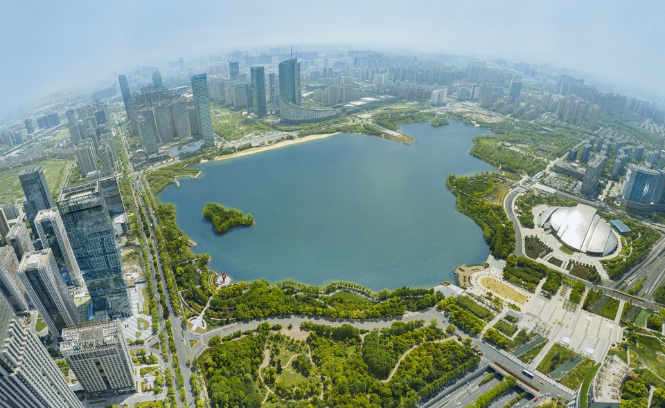 Hefei New Municipal and Culture District Swan Lake Park by LA Design
