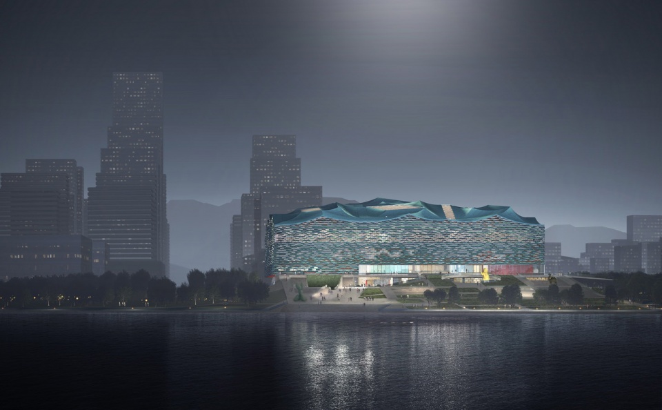 design proposal for guoshen national museum shenzhen by urbanus