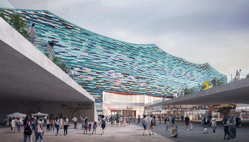 design proposal for guoshen national museum shenzhen by urbanus