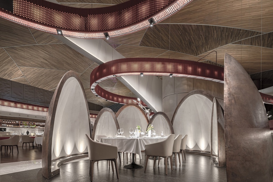 ncpa western cuisine national centre for the performing arts of china by golucci interior architects