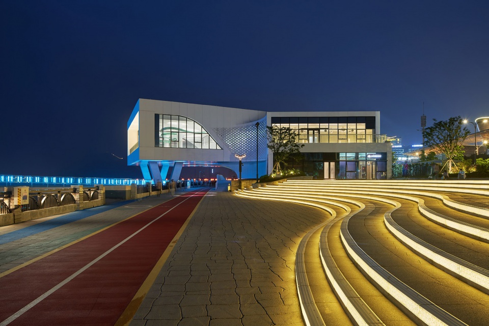 wenzhou 1 8km new bund ou river lighting wharf materplan by antistatics architecture